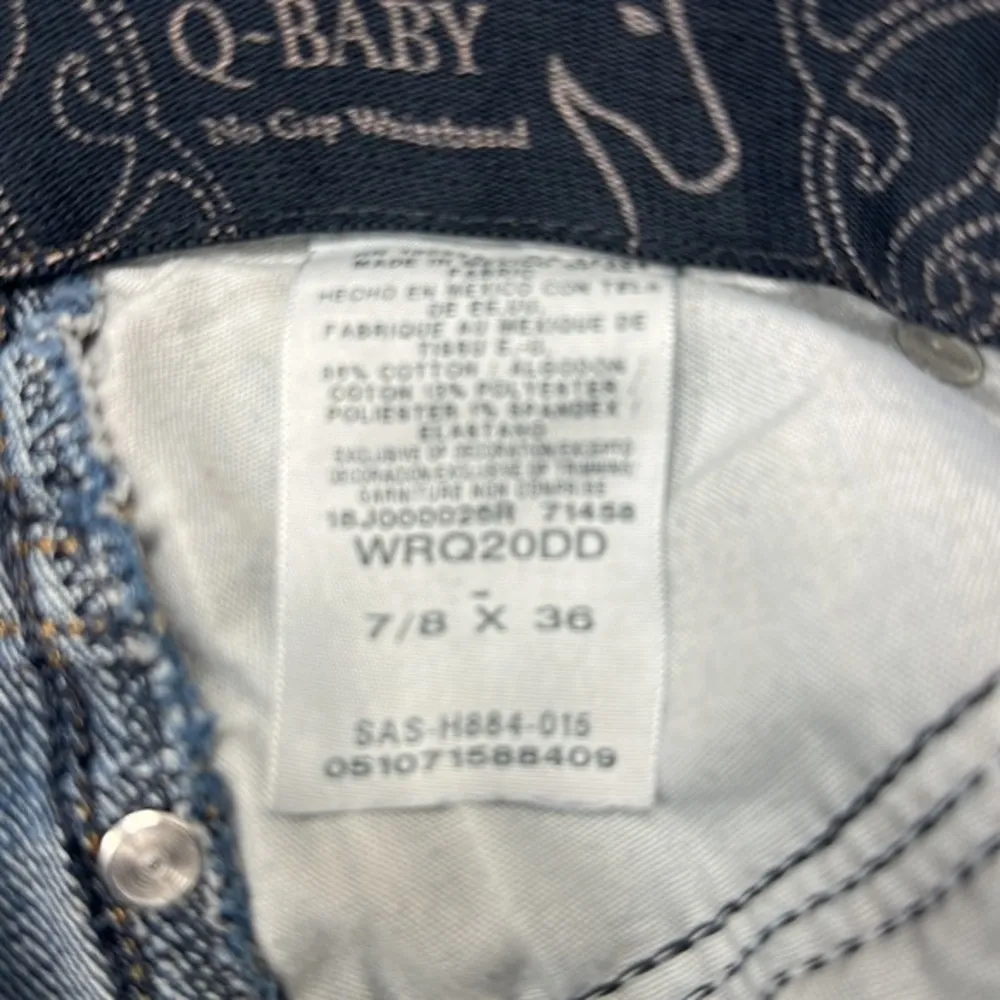 Wrangler Ultimate Riding Jeans No Gap Waistband Q-Baby Size 7/8 x 36 GUC #3268 - Image 6