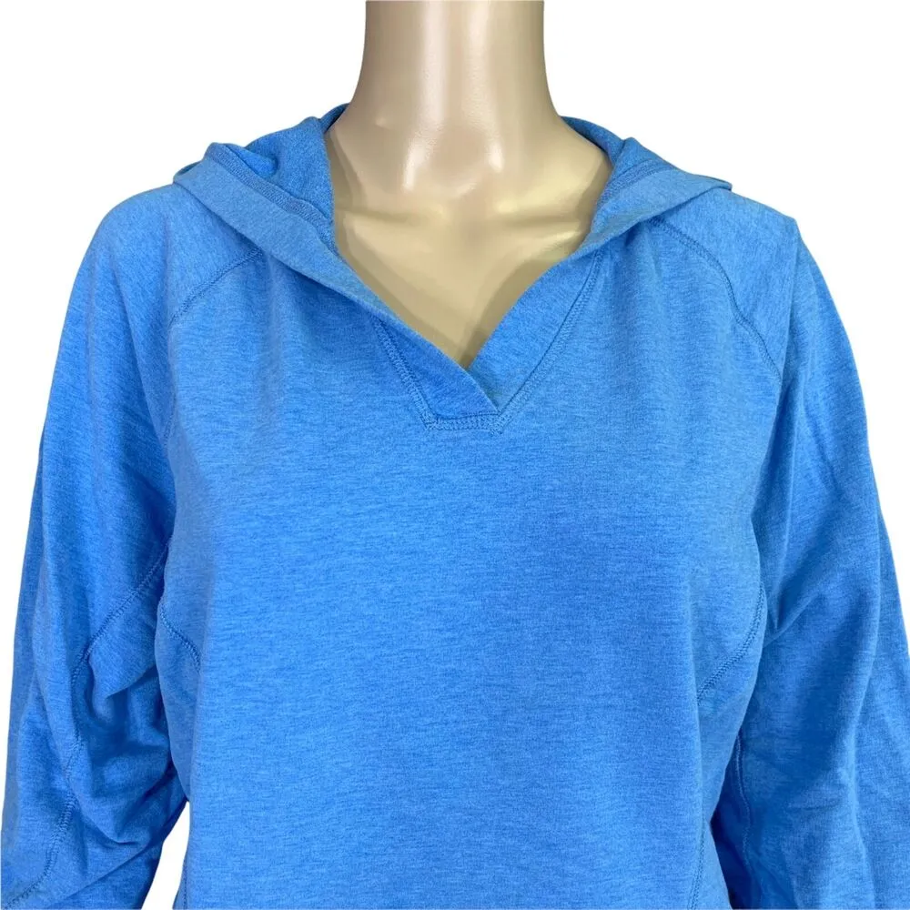 Guide Series Womens Hooded Sweatshirt Hoodie Pullover Long Sleeve Blue Large - Image 3