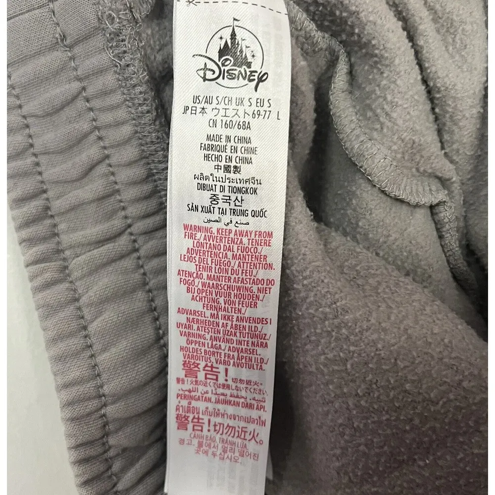 Disney Parks The Haunted Mansion Purple Logo Gray Sweatpants Unisex Sz Small - Image 9