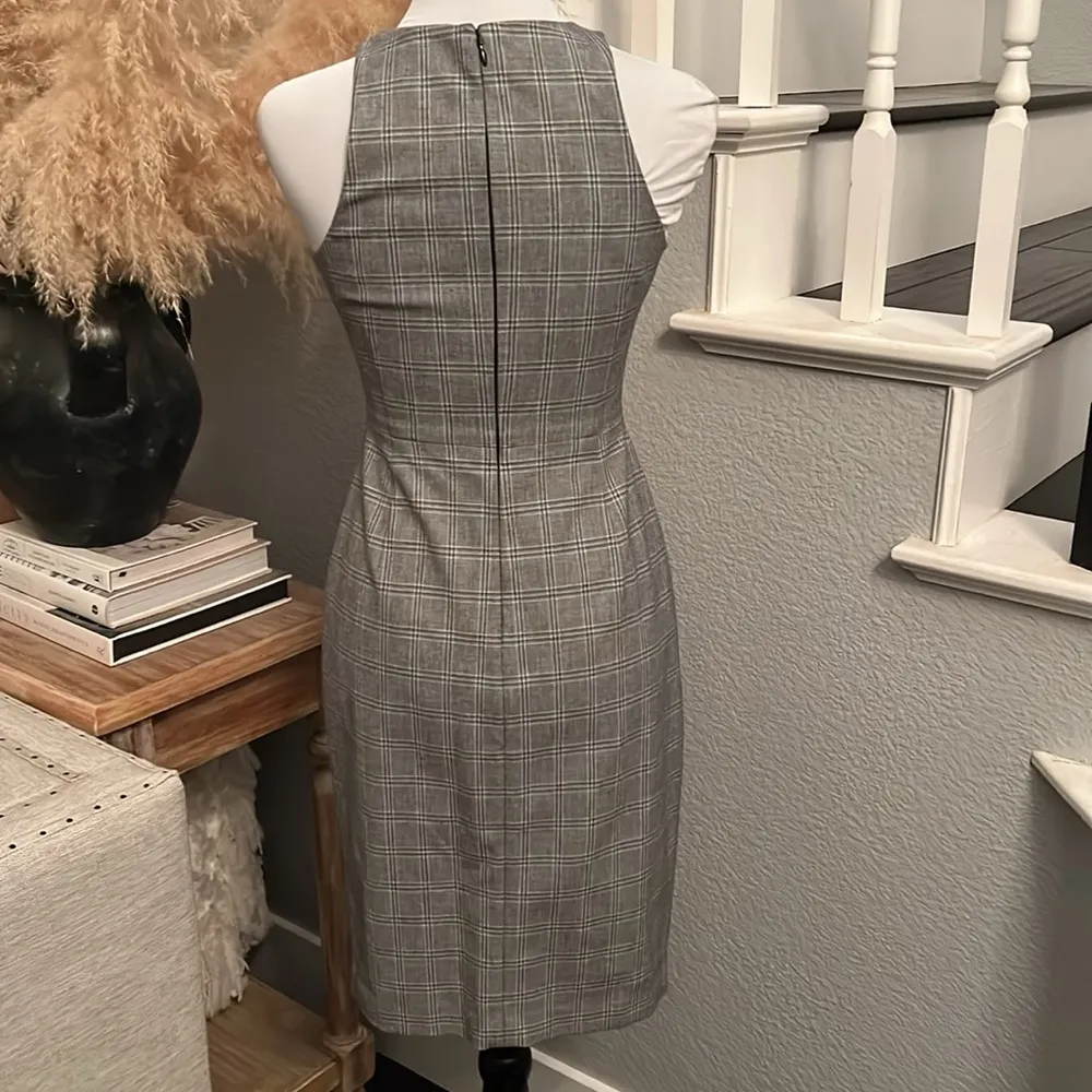 GLEN PLAID SPORTIF SHEATH DRESS PETITE SIZE 0 - Image 5