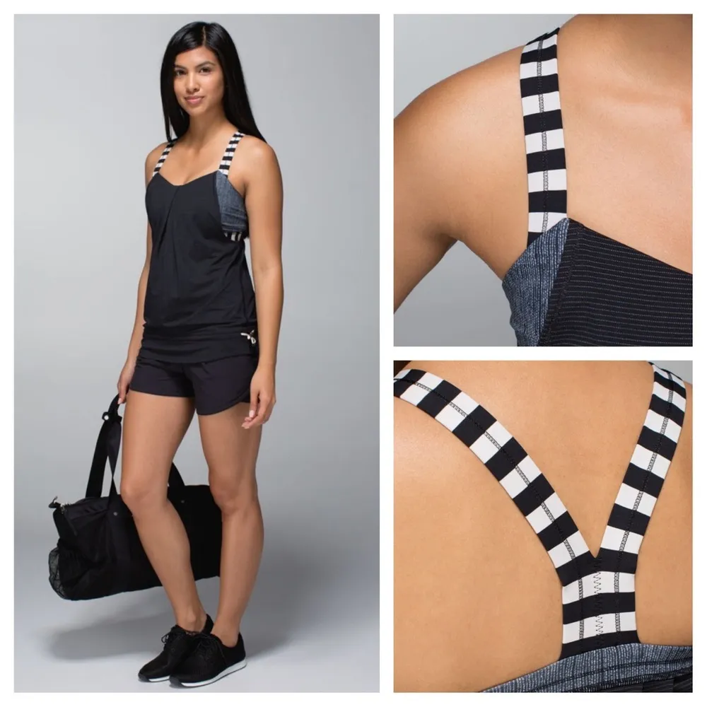 LULULEMON Rest Less Run Tank With Built In Bra • Sz 8 - Image 3