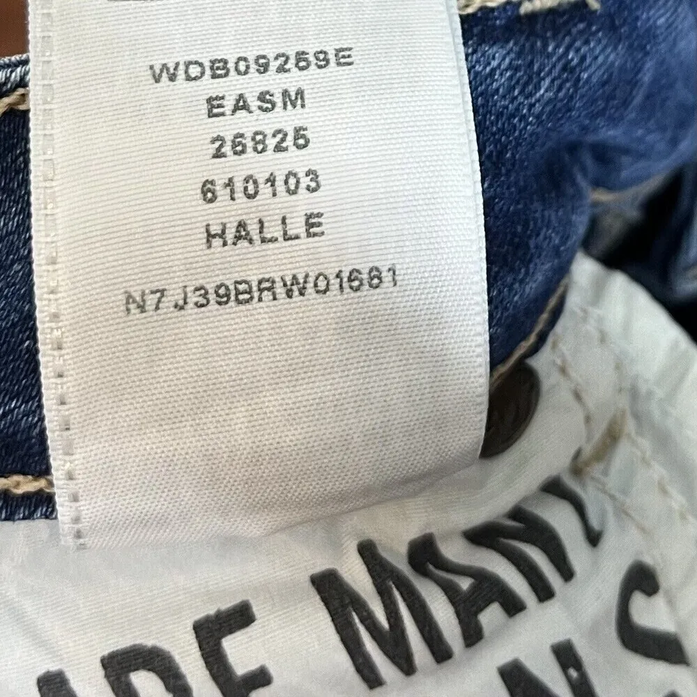 True Religion Halle Mid Rise Super Skinny Jeans Distressed Denim Blue Women’s 29 - Image 13