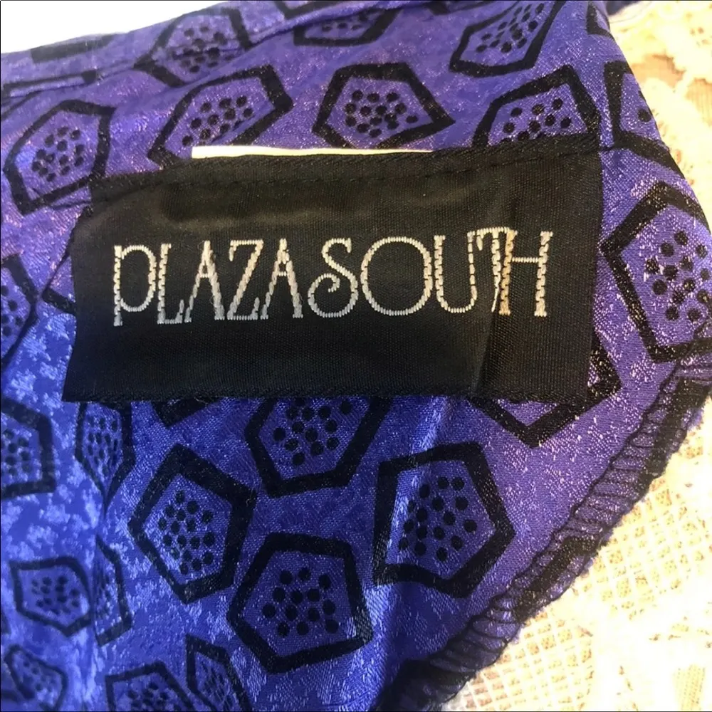 Plaza south vintage dress Screaming 80’s dress In purple with black - Image 15