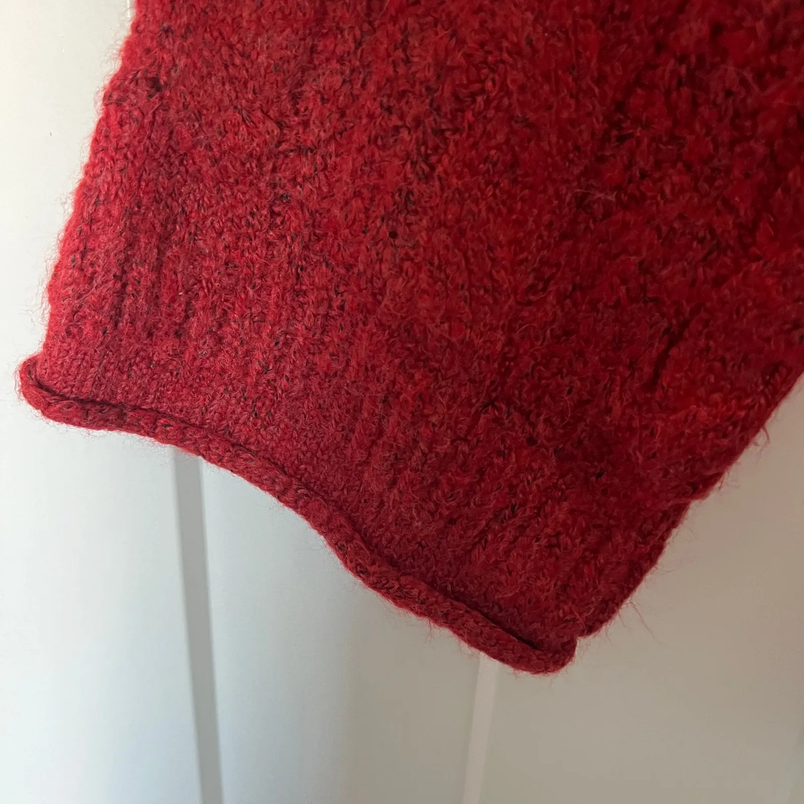 Universal Threads Universal Thread Women's Plus Size Red Cable Knit Crewneck Sweater - 3X - NWT - Image 5