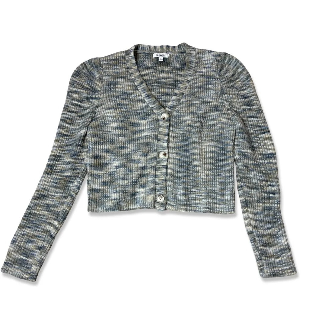 BB DAKOTA Peri Puff Sleeve Soft Cardigan - Image 3