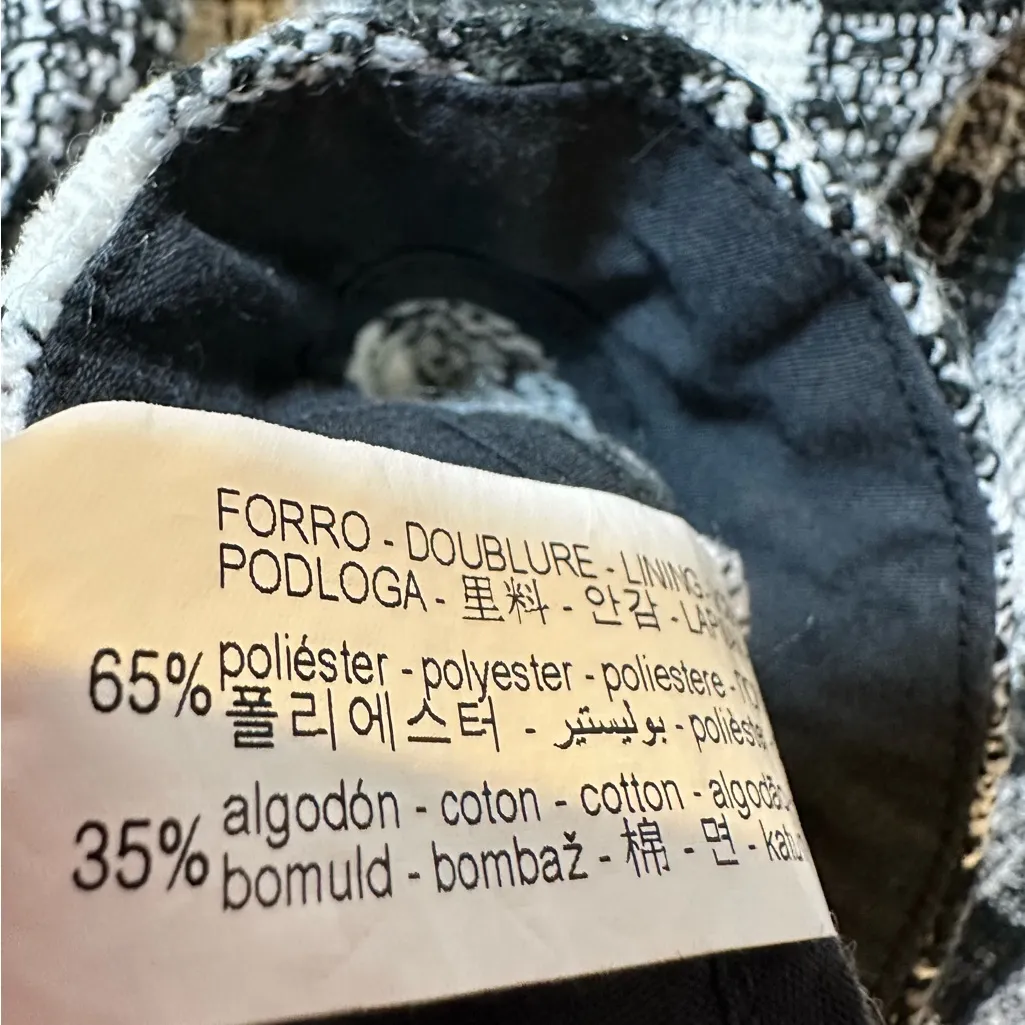 Zara Plaid Women's shirt Jacket - Image 8