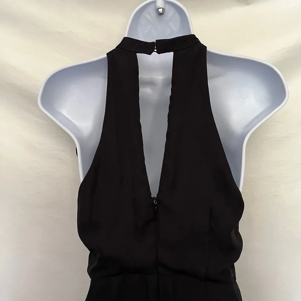 IMPECCABLE PIG Halter Top Short Womens Romper Sz Small Black Flutter Whimsigoth - Image 7