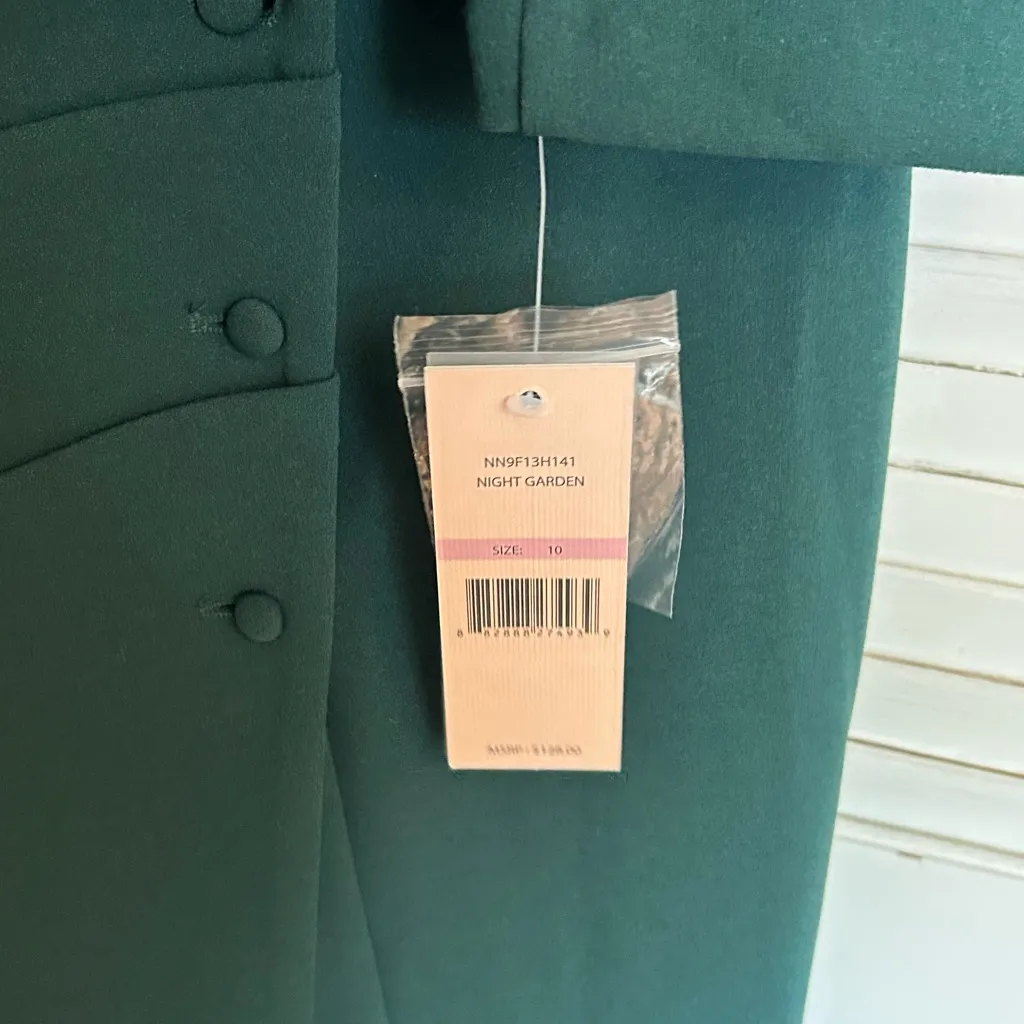 NWT Nanette Lepore Wrap Night Garden Womens Green Dress Size 10 - Image 9