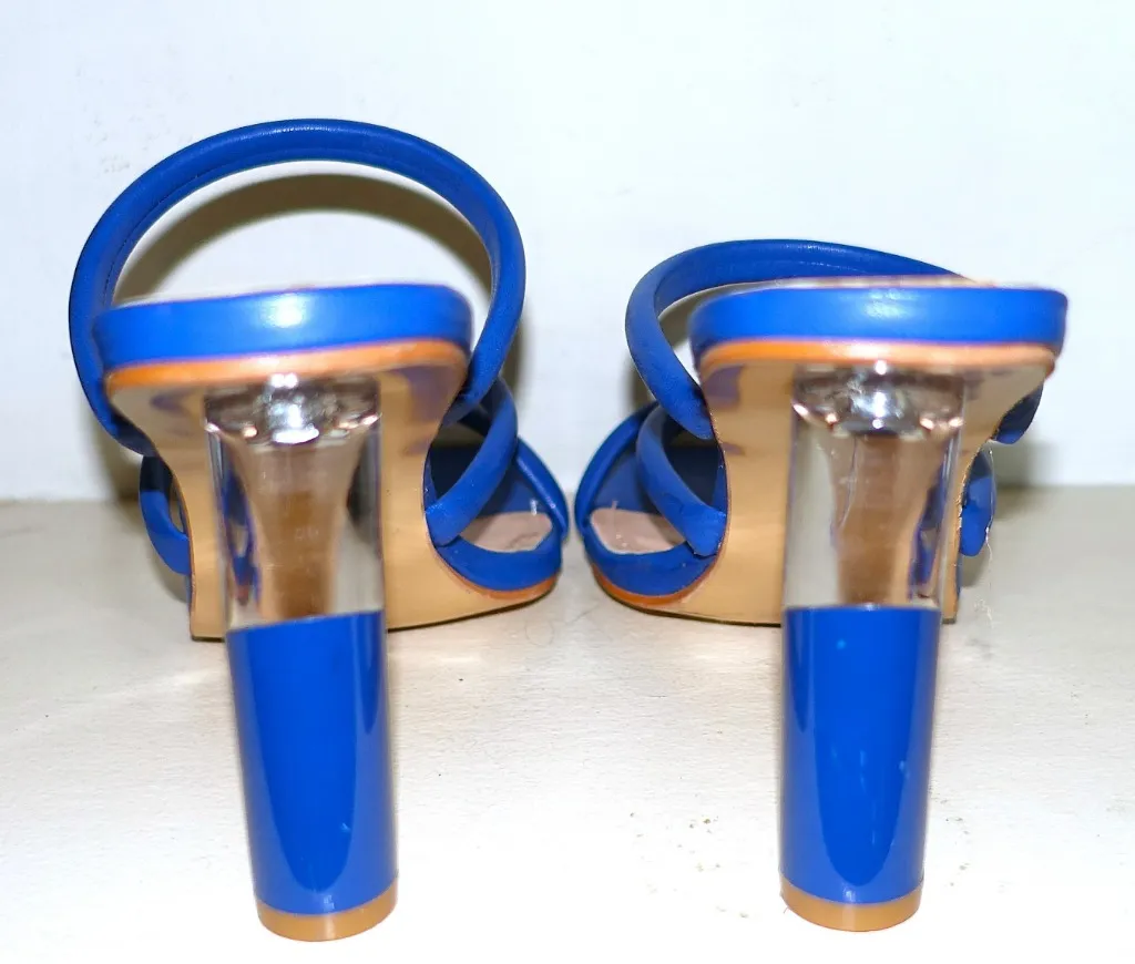 Olivia Miller Blueberry Square Toes Slides Sandals 9 - Image 7