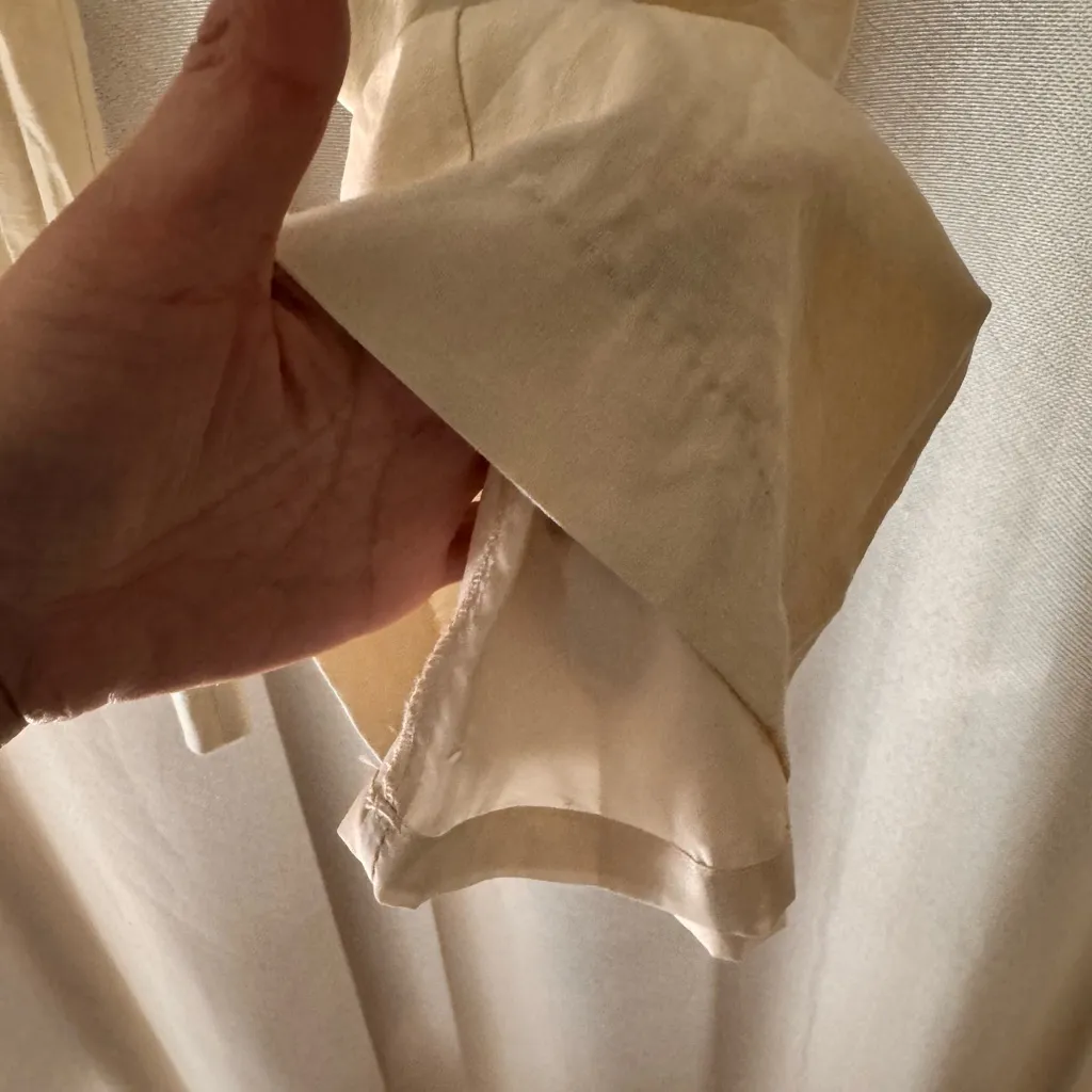 W.A.Y.F Where Are You From Womens Pants High Rise Wide Leg Size XS Ivory Boho - Image 5