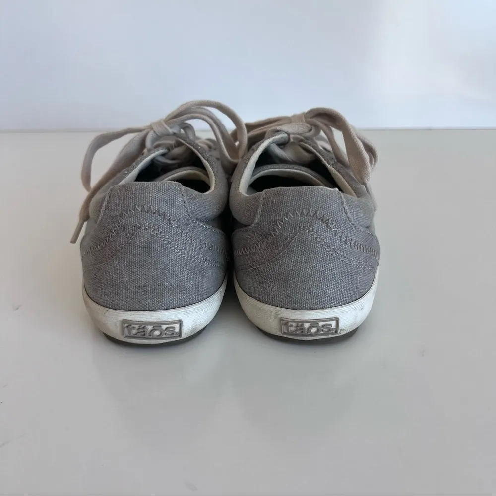 Taos Women’s Star Sneakers Gray Wash Canvas 8W Size 8 - Image 6