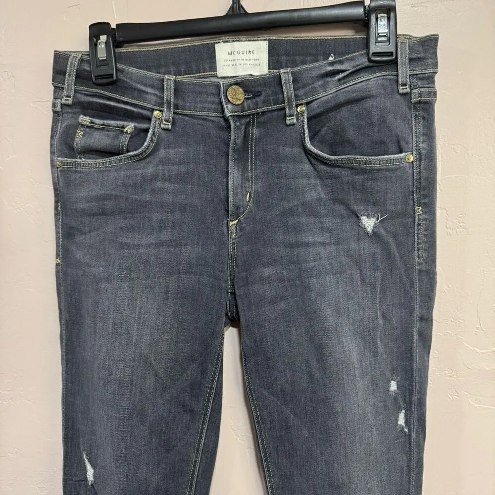 McGuire Women’s Jeans  Sz 26  Blue/Gray Distressed Skinny Jeans Style 151 - Image 3