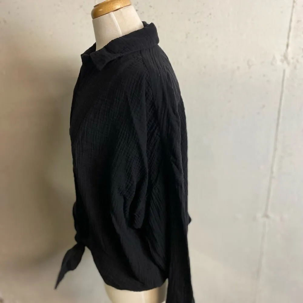 #142 FREE PEOPLE Oversized Sun Streaks Shirt Jacket - Image 6