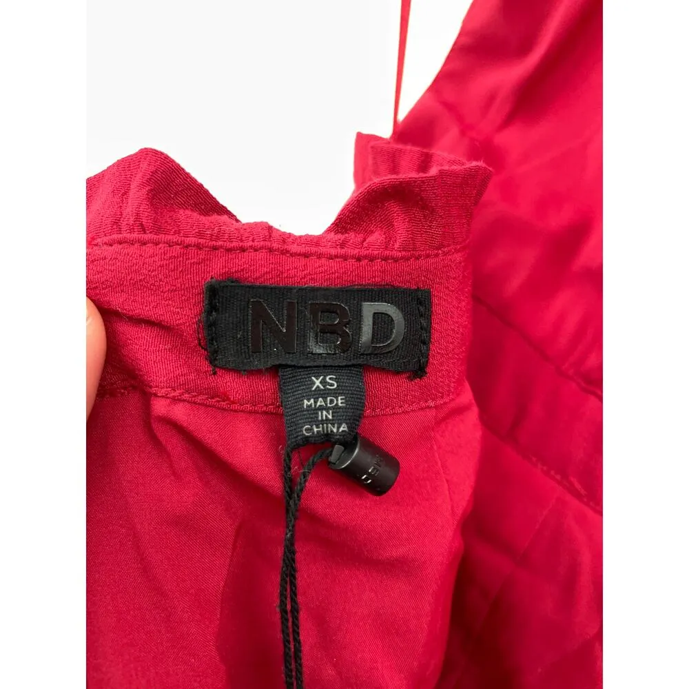 NBD Dress Womens XS Stephania Lace Backless Maxi Red Sleeveless NWT - Image 7