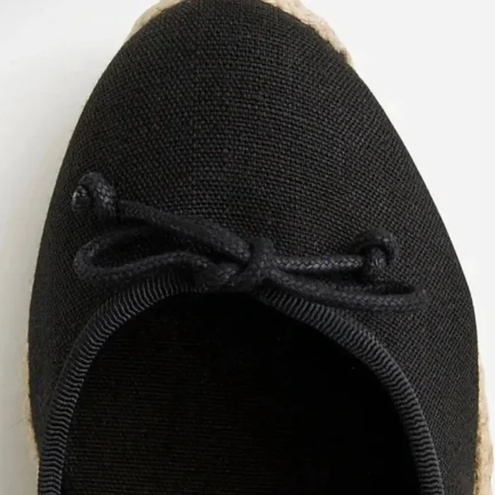J. Crew Seville Made-in-Spain Espadrille Wedges - Black (NEW) - Image 3