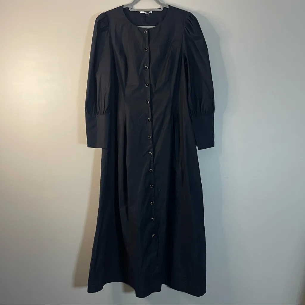 Reformation Halia Long-Sleeve Button-Front Midi Dress - Image 5