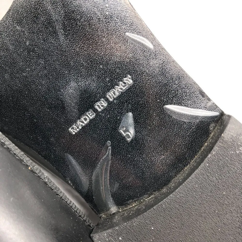 Everlane Shoes The Modern Loafer Leather Slip On Stacked Heel Black Size 5 - Image 7