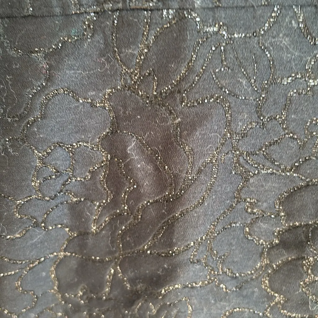 J.Crew Cocktail Dress Size 8 Floral Jacquard Glitter Black Party Cotton Silk LBD - Image 7