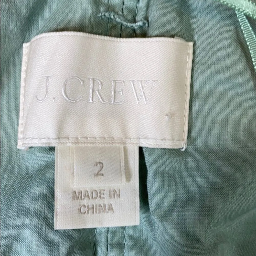 J. Crew Mint Lace Overlay Strapless Dress 2 - Image 5