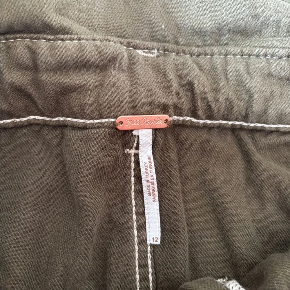 Free People Olive Green Skirt - Image 3