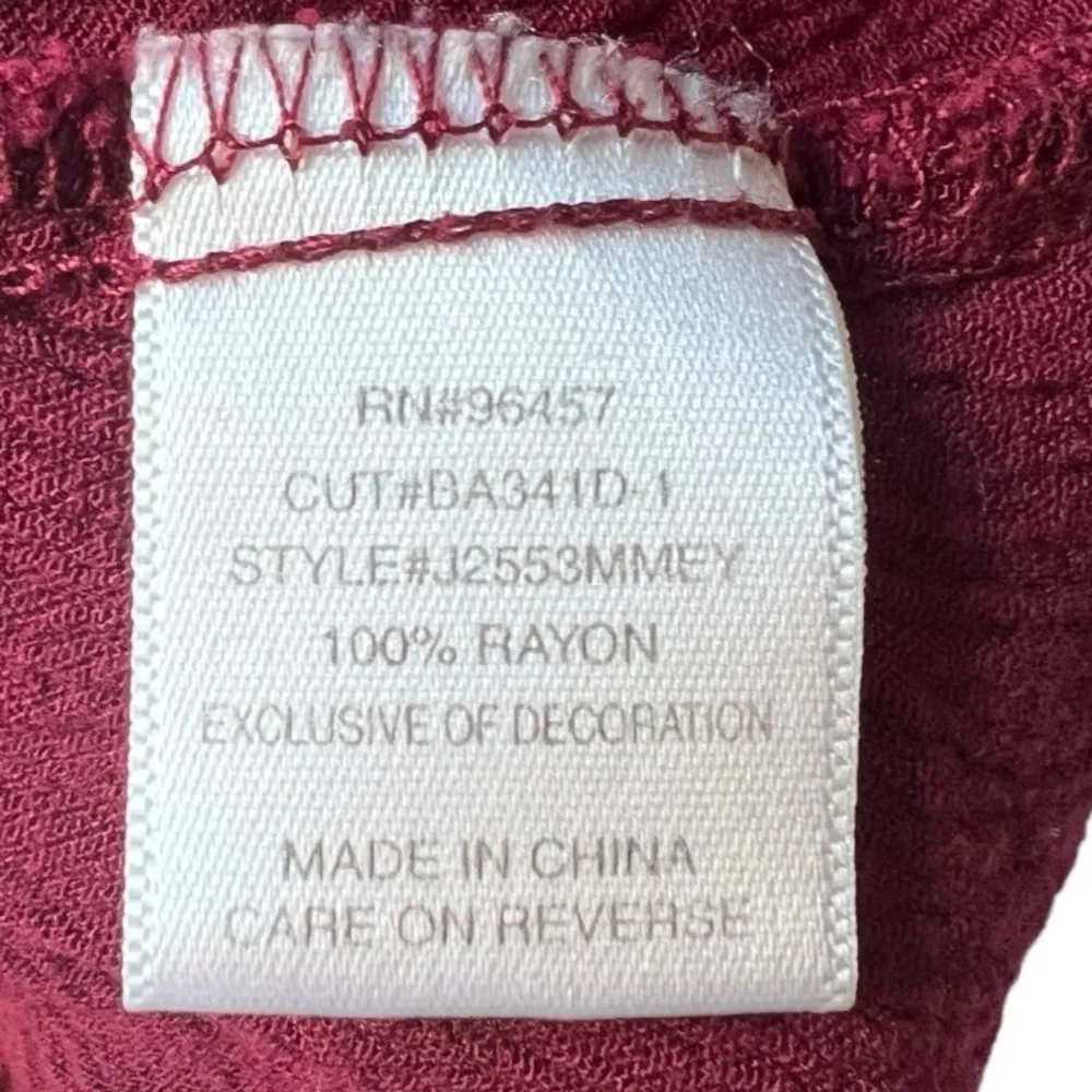 Women's red tank top blouse love on the boho bell indigo flared  vintage S. - Image 8