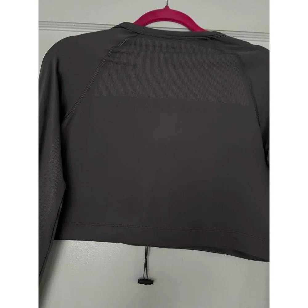 Gymshark Women's Cropped Long Sleeve Top - Size S - Image 7