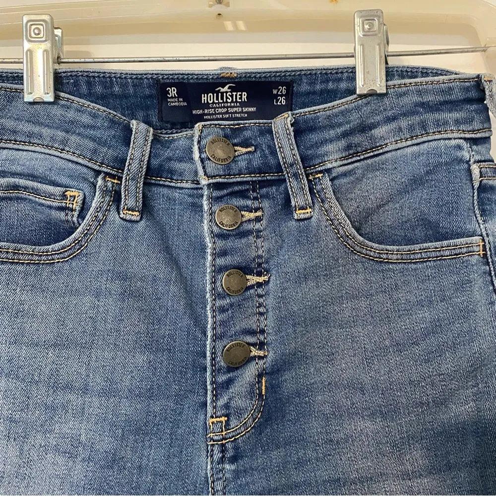 high waist crop super skinny jeans size 3R 26 - Image 2