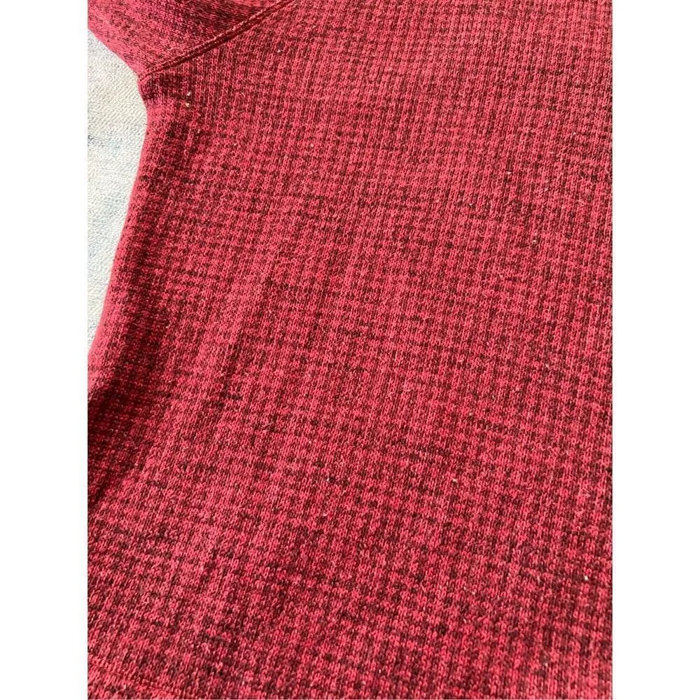 Columbia Marsala Red Houndstooth Chillin Pullover Sweater Large - Image 7