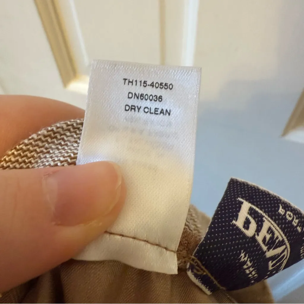 Pendleton Beige Rayon Wool Silk Blend Trousers Size 14 - Image 6