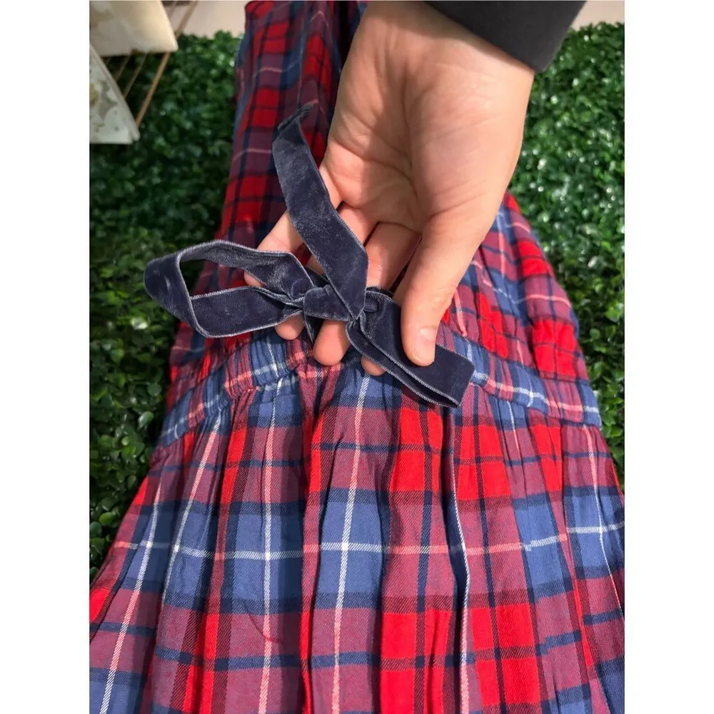 Aerie NWT Plaid Flannel Pajama Romper Sz Small - Image 3