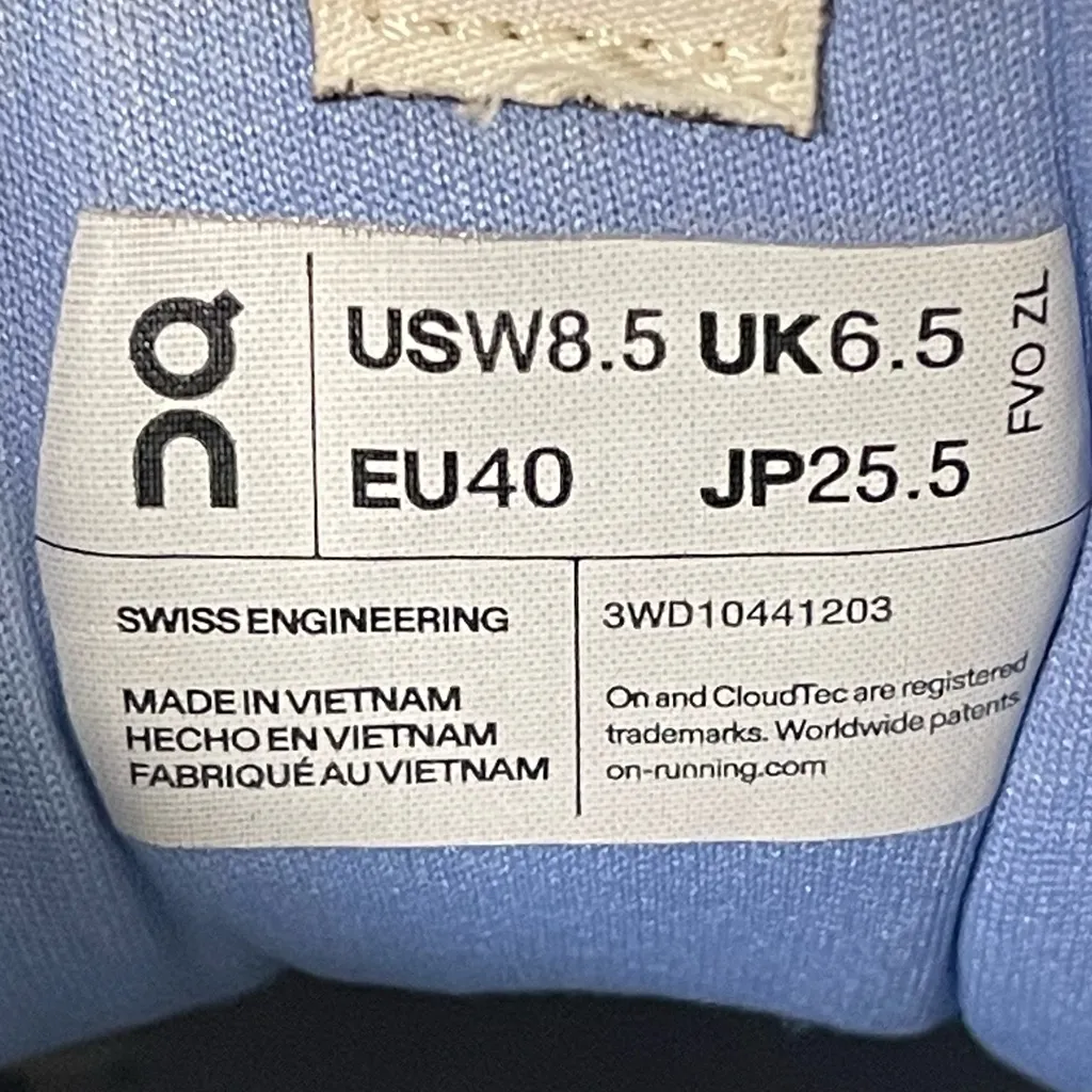 On Cloudsurfer 3WD10441203 Heather/White Women's Running Shoes Size 8.5 - Image 3