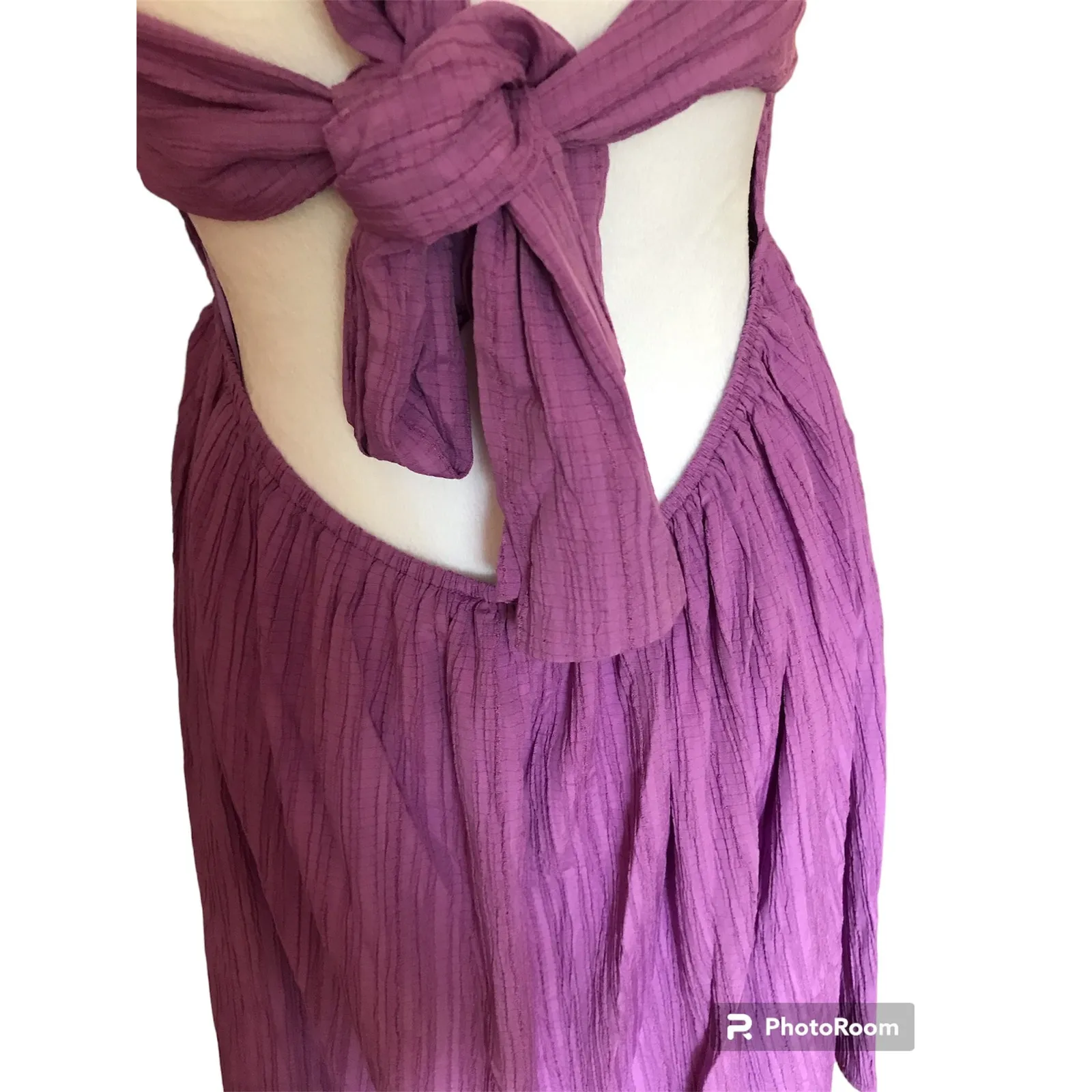 Davi‎ & Dani Large Women's New Purple Smocked Dress - Image 3