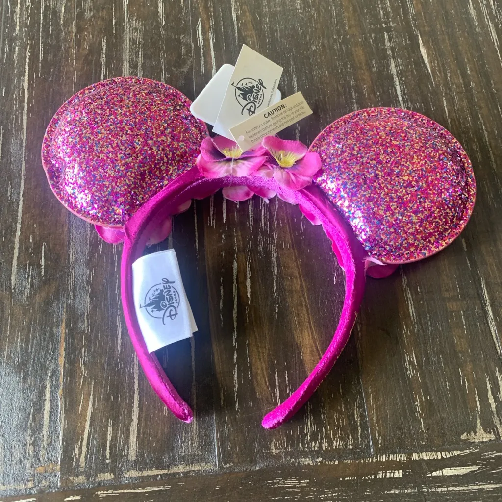 Disney Parks 2019 Epcot Flower and Garden Festival Glitter Ears Headband Lemons - Image 2