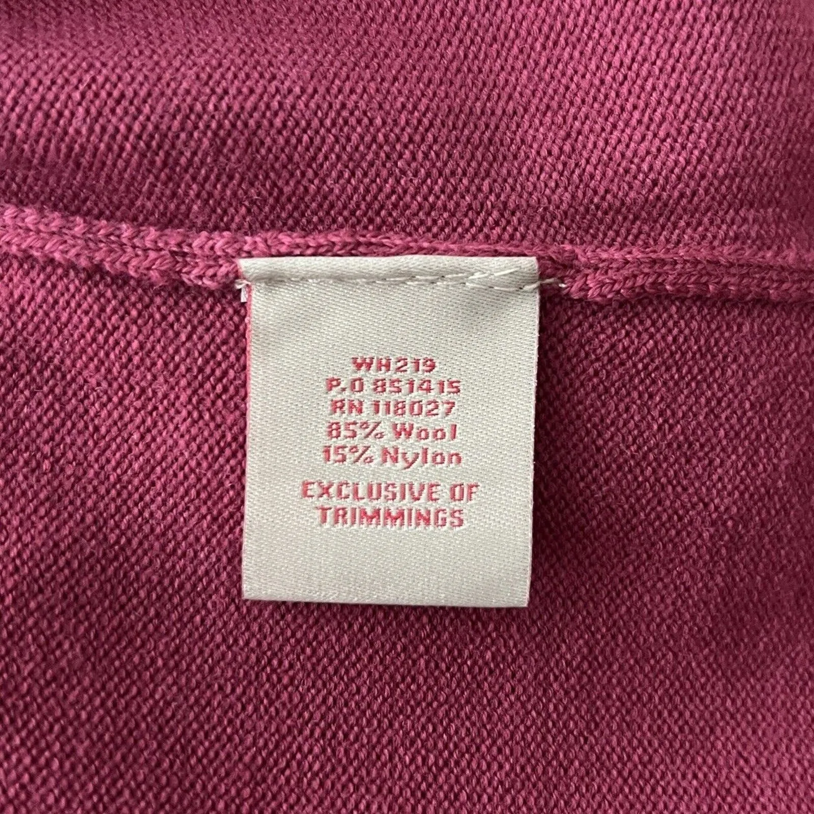 Boden Dress Womens 10 Fuchsia Pink Beaded Knit Sweater Dress Classic‎ Preppy - Image 8