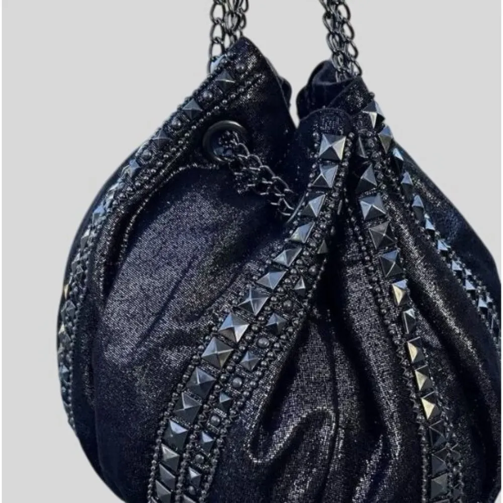 Imoshion USA  Studded Chain Hobo Bag – Edgy Glam Rock Chic - Image 4