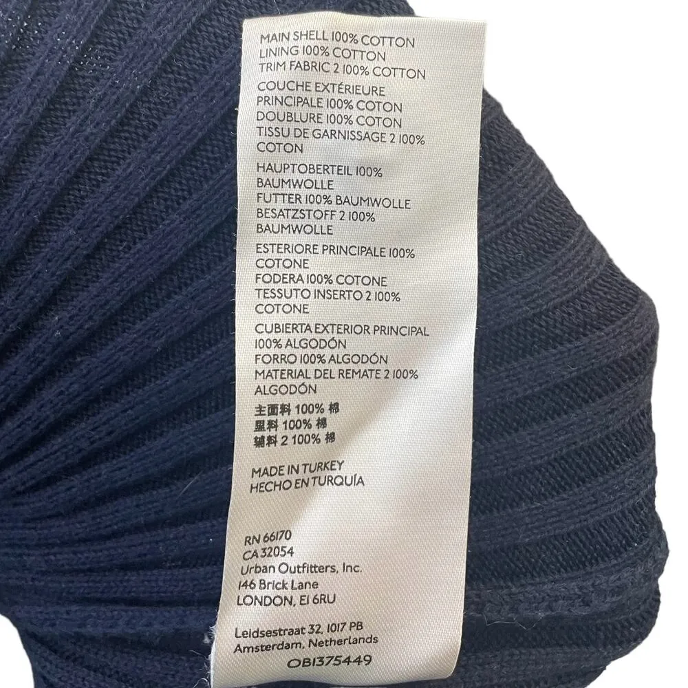 NEW Maeve Anthropologie Puff-Sleeved Mini Dress Sweater Ribbed Cotton Size Large - Image 13