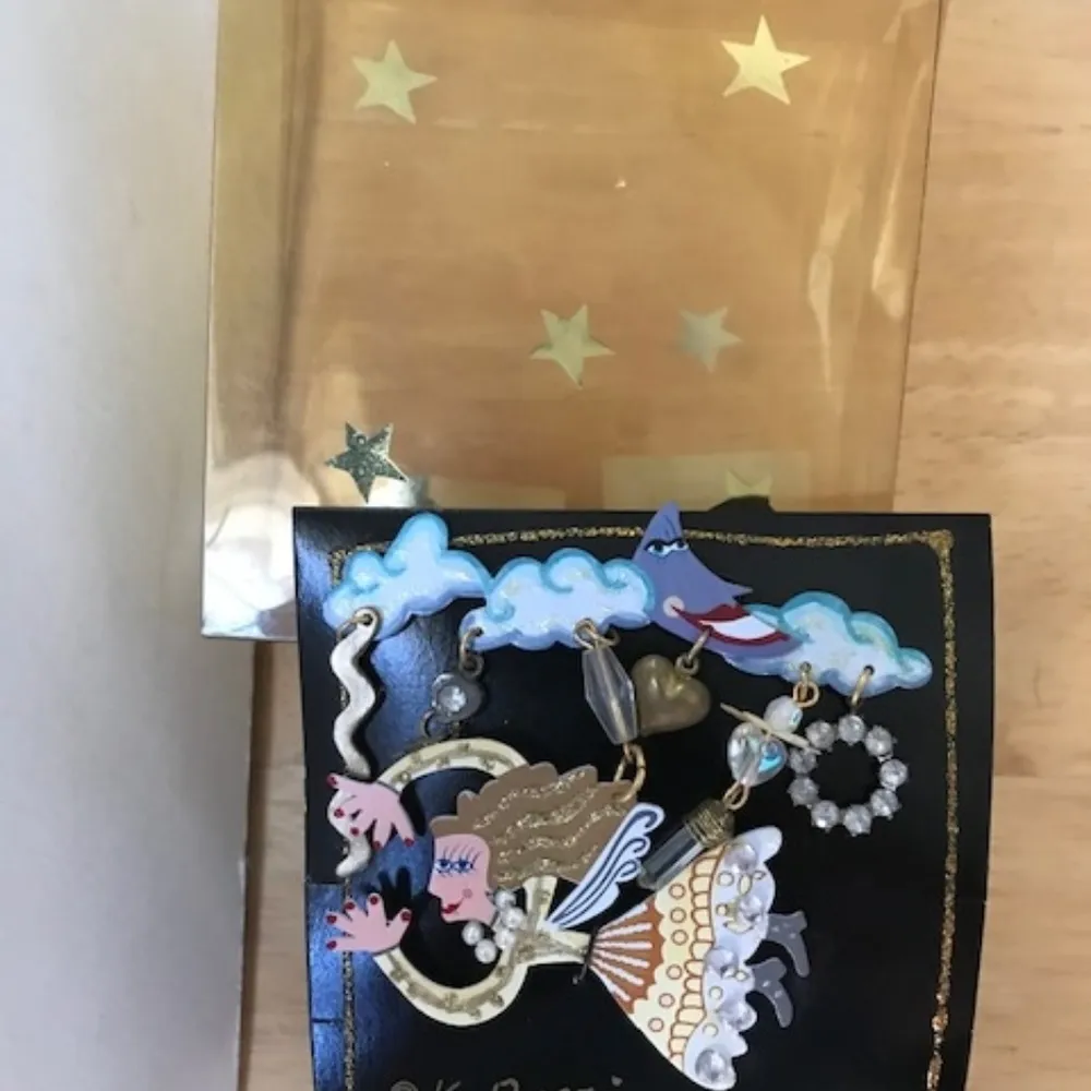Karen Rossi Fanciful Flight Angel Pin Brooch New - Image 4