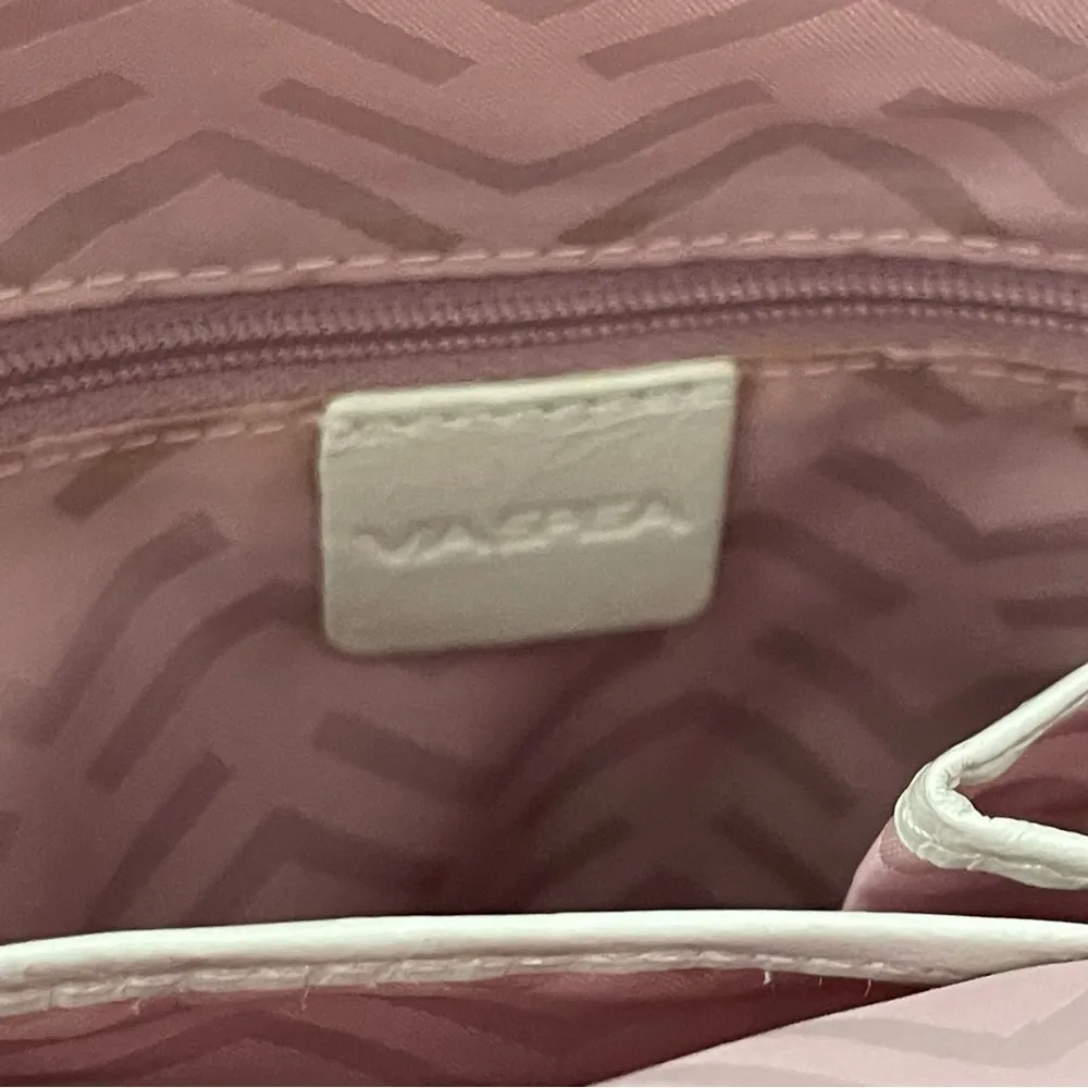 Via Spiga Snakeskin Embossed Cow Leather pink Clutch shoulder bag - Image 6