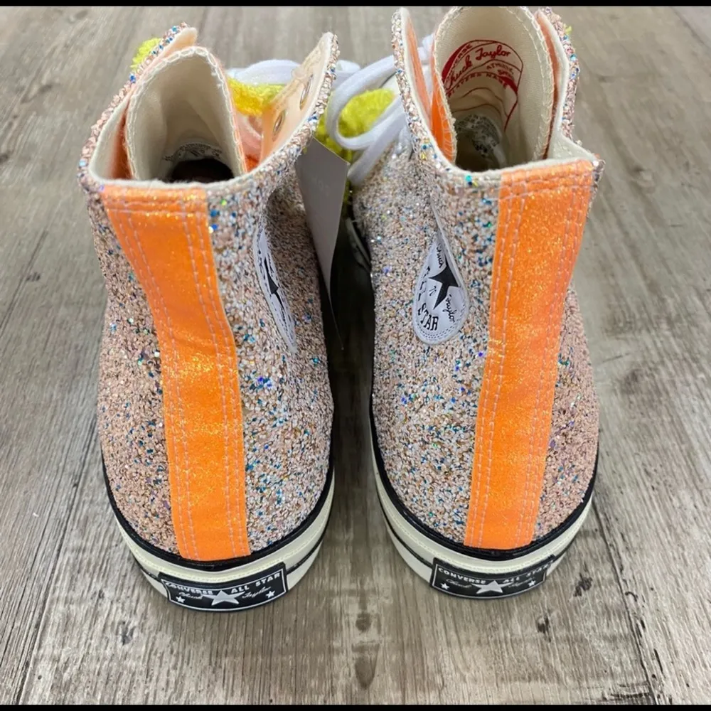Converse  X J.W. Anderson Glitter Hightop Shoes - Image 6