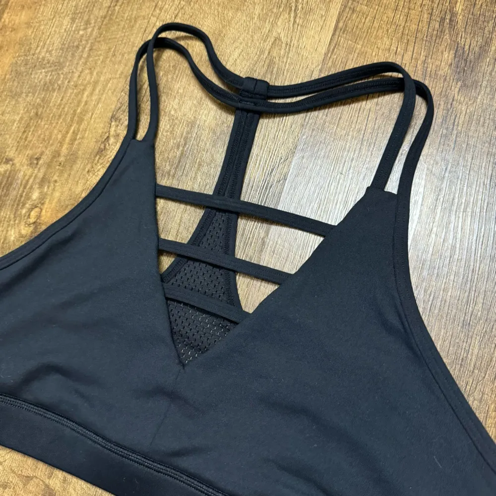 Zyia Active Grid Sports Bra Black Sz XL Strappy  Mesh Racerback - Image 9