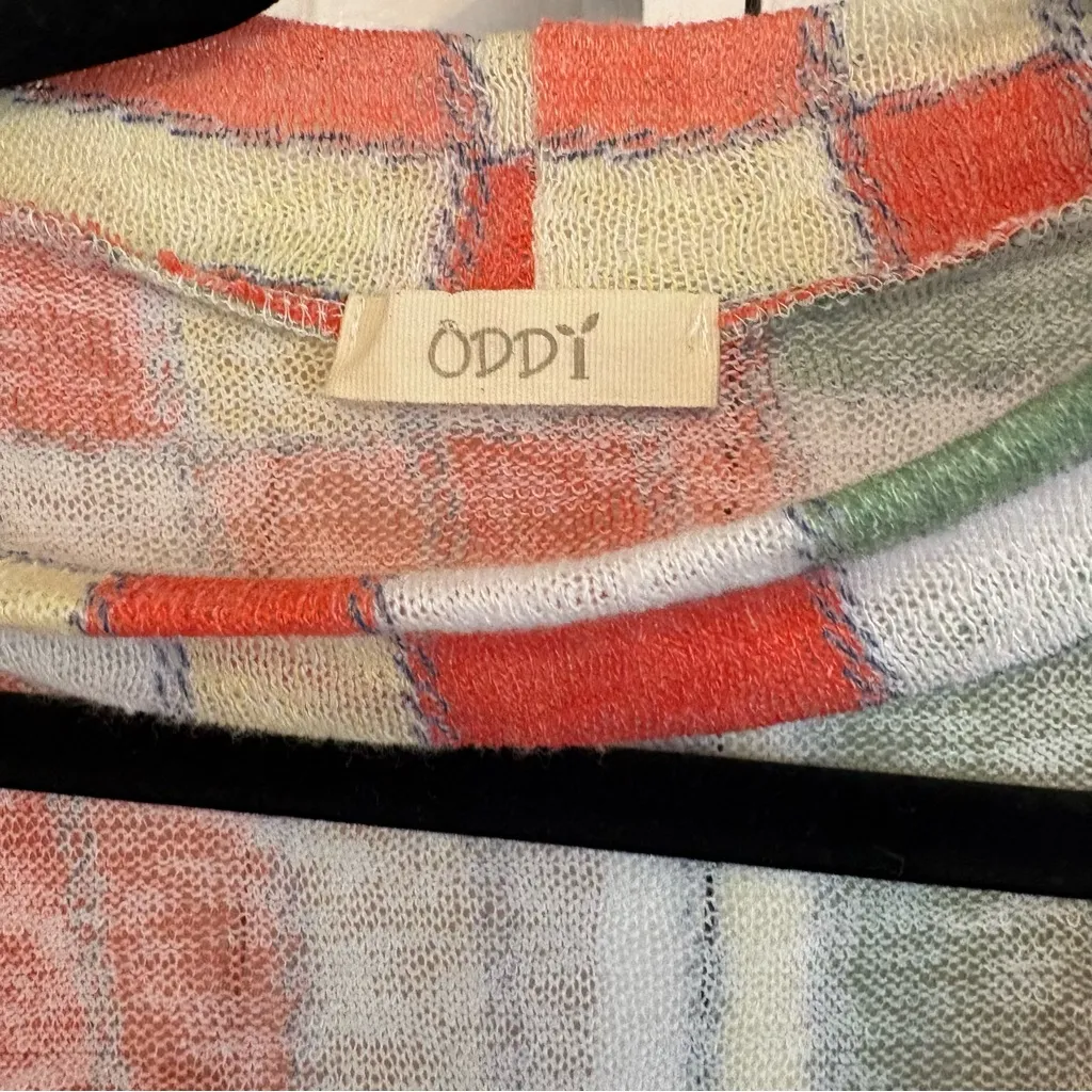 Oddy Red And Green Checkered‎ Top Size 1X - Image 4