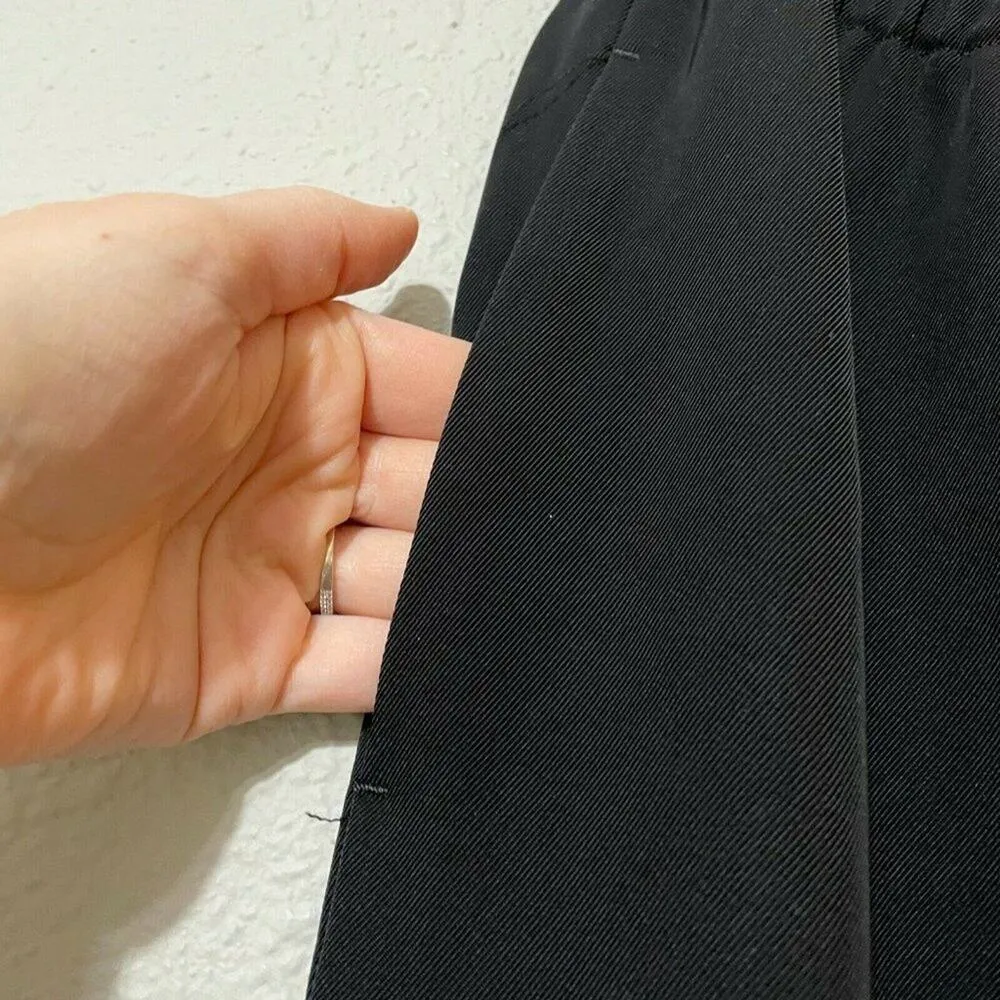 Everlane Womens Black Side Ankle Zip Dark Academia Straight Leg Pants Size 6 - Image 4