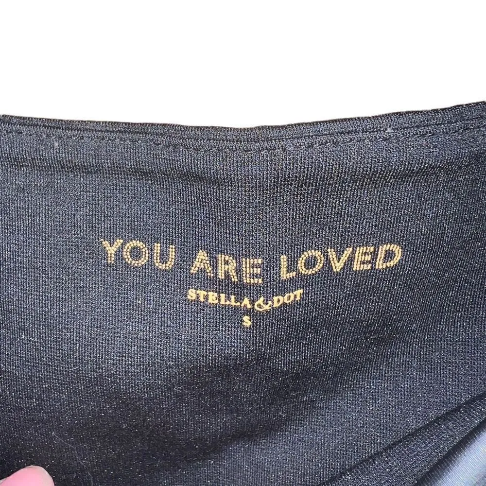 Stella & Dot You Are Loved faux leather leggings size small - Image 3