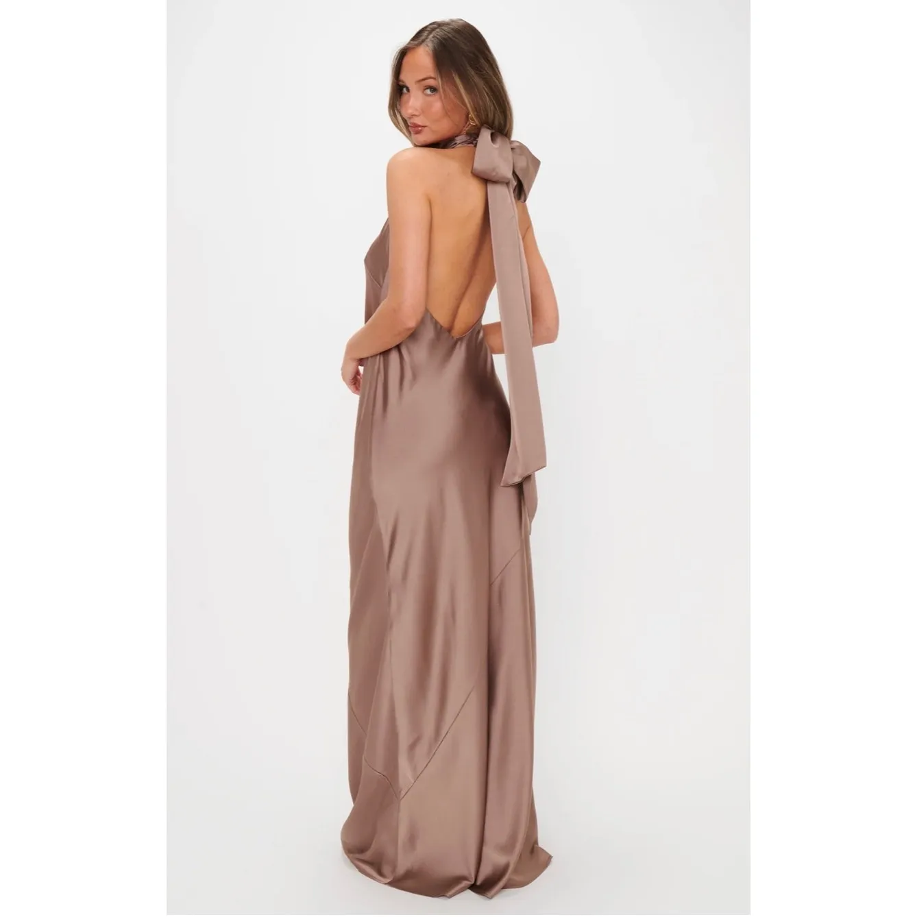 Show Me Your MuMu Lisa Maxi Dress Dune Tan size Small - Image 2