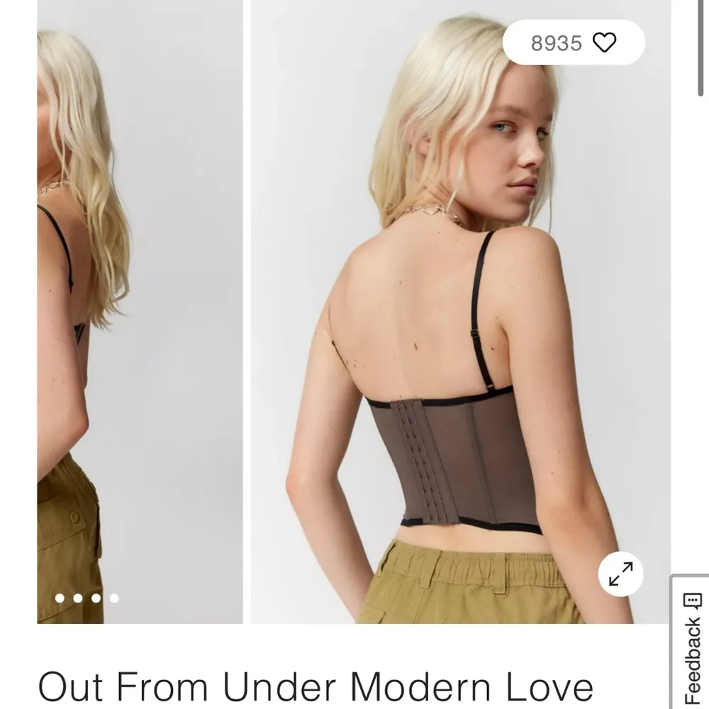 Urban outfitters out from under corset black new small oxford - Image 3