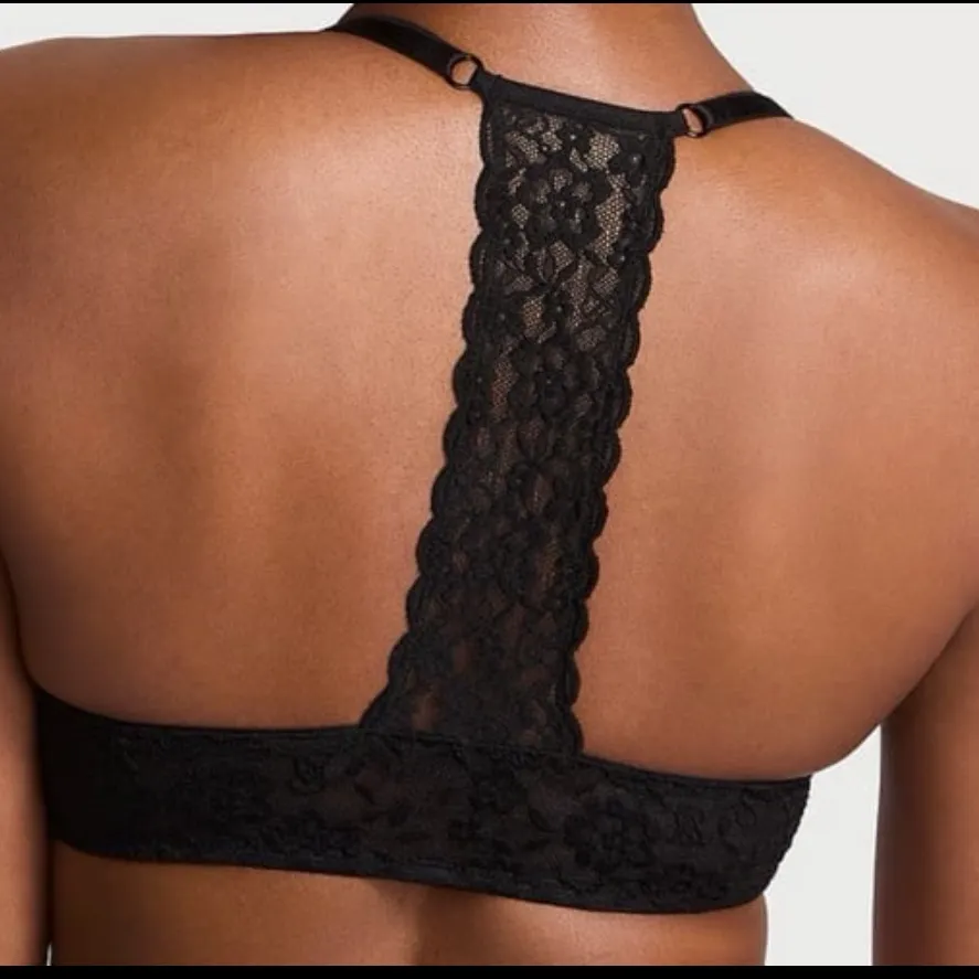 Victoria's Secret Dark Green Lace Bra - Image 3