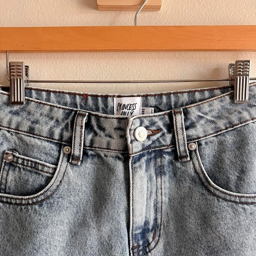 New Princess Polly Lauren’s Denim Shorts Size 2 - Image 2