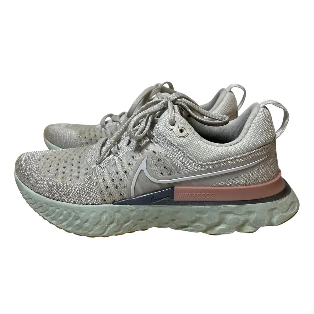 Nike ‎ Women's React Infinity Run Flyknit 2 Platinum Tint Size 7 Run Ct2423-007 - Image 4