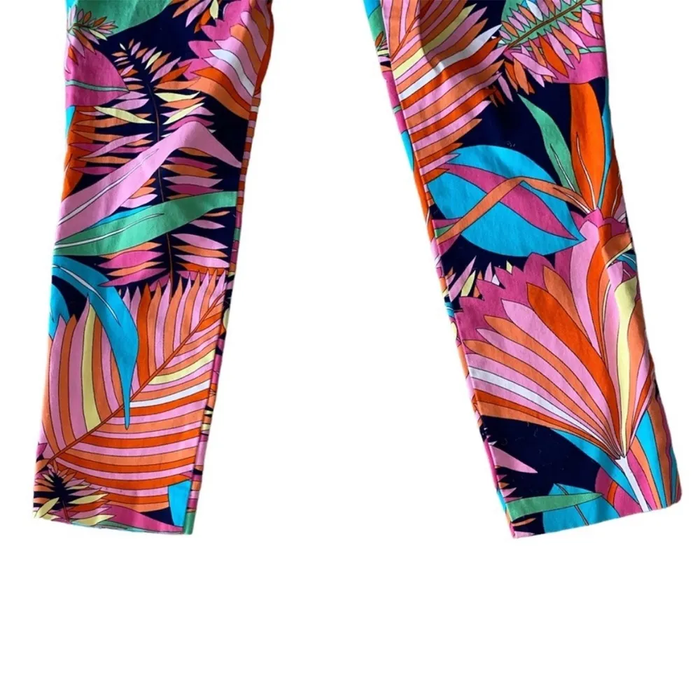 NWOT Trina Turk Multicolor Palm Leaf Cropped Ankle
Pants Sz 2 - Image 6