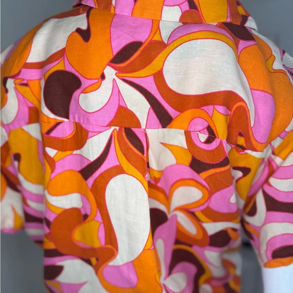 Ava & Viv Orange Red Resort Wear Set Of Shorts And Shirt Size 1X. - Image 13